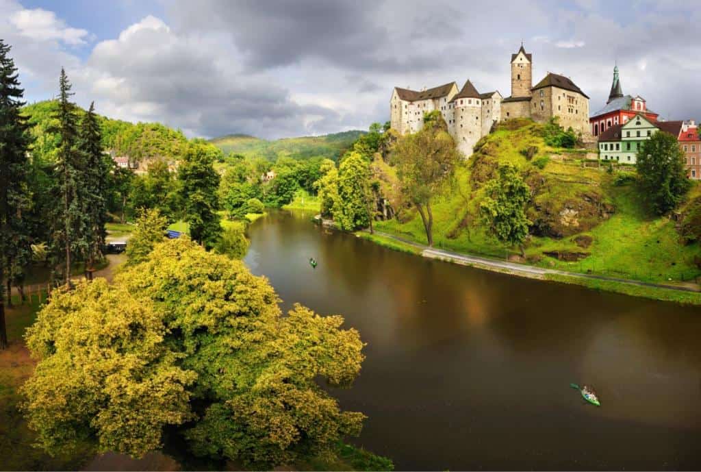 Hrad Loket - najkrajšie miesta v Čechách