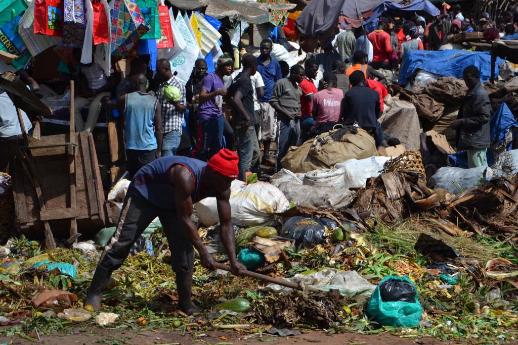 Miestny trh v Kampale